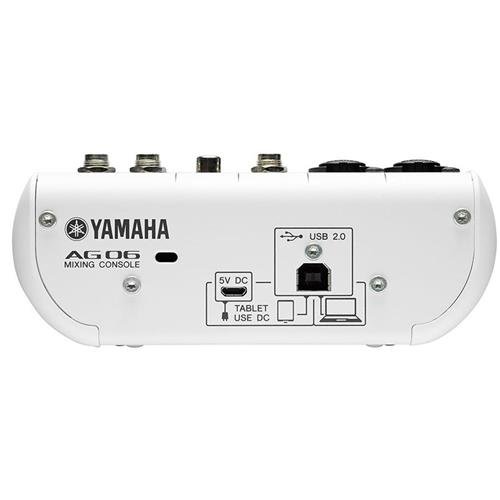 Amazon.com: Yamaha AG06 6-Channel Mixer / 2 Microphone , White Amazon.com: Yamaha AG06 6-Channel Mixer / 2 Microphone , White